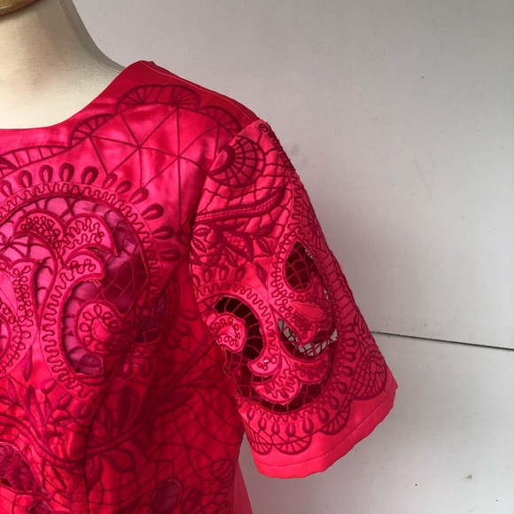 ASOS Women’s Hot Pink Dress Sz 12 - Picture 3 of 6